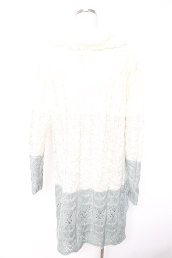 画像2: axes femme / グラデーションニットワンピース  グリーン Y-26-01-01-105-AX-OP-SZ-ZY (2)