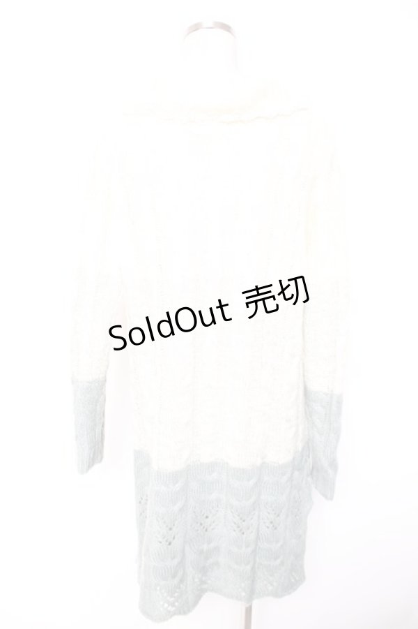 画像2: axes femme / グラデーションニットワンピース  グリーン Y-26-01-01-105-AX-OP-SZ-ZS (2)