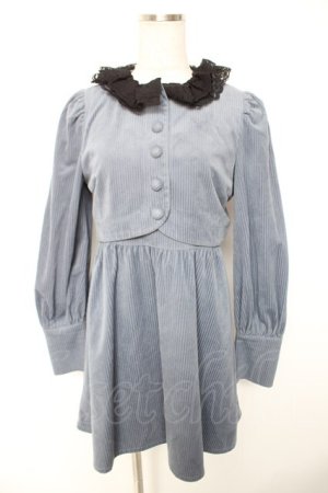 画像: Bubbles / クロップドレイヤードワンピース F ブルー Y-26-01-01-107-CA-OP-SZ-ZY