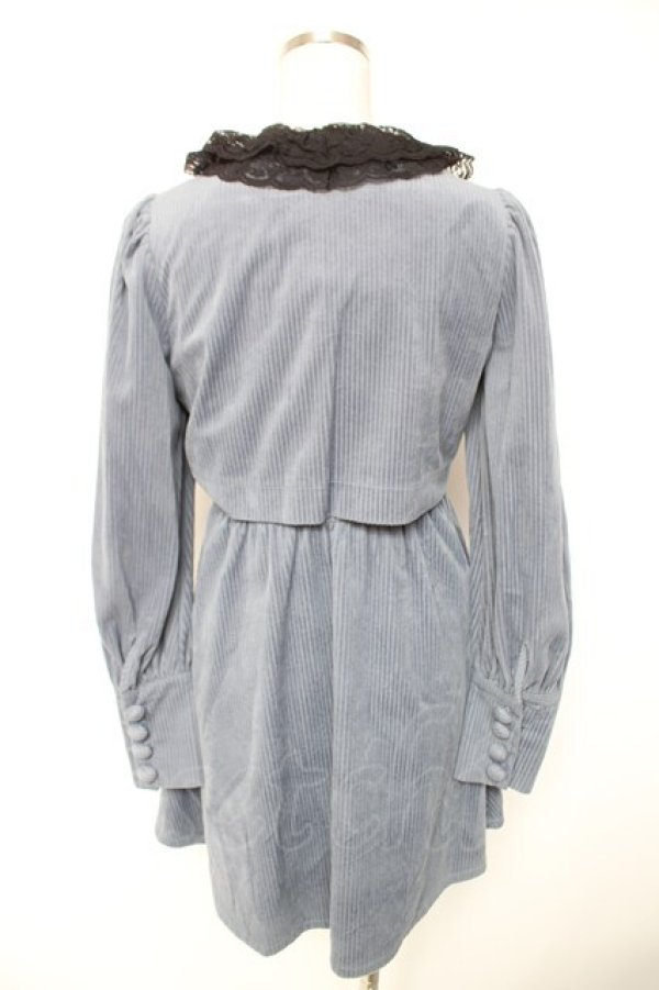 画像2: Bubbles / クロップドレイヤードワンピース F ブルー Y-26-01-01-107-CA-OP-SZ-ZY (2)