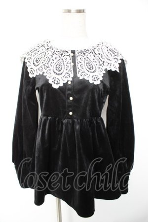 画像: Bubbles / ベルベットワンピース F ブラック Y-26-01-01-108-CA-OP-SZ-ZY