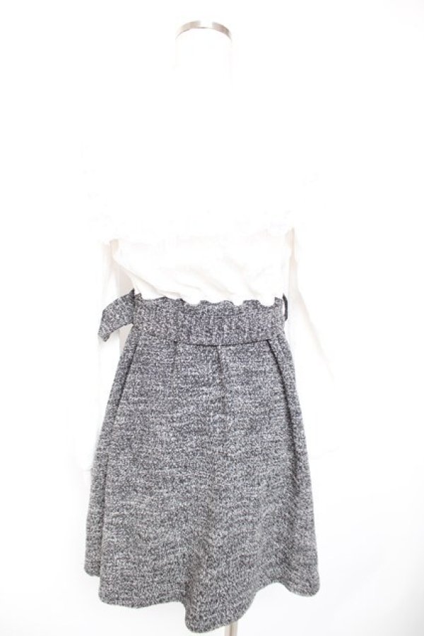 画像2: Jamieエーエヌケー / ツイードドッキングワンピース M 白 Y-26-01-01-109-LO-OP-SZ-ZY (2)