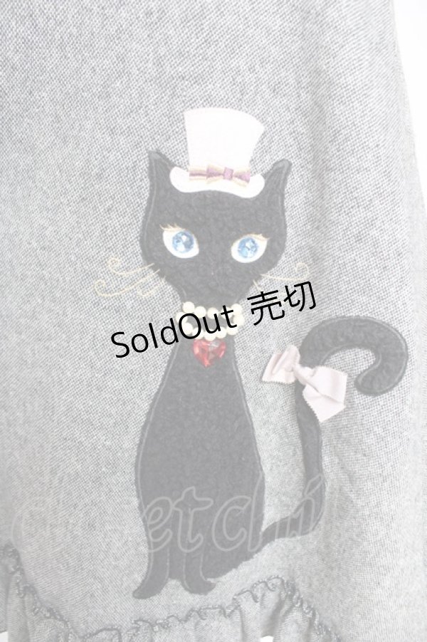 画像3: Leur Getter / シルクハットCATワンピース グレー  Y-26-01-01-110-LU-OP-SZ-ZY (3)