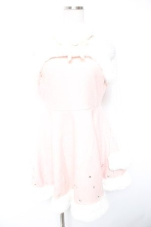 画像: Swankiss / メルトンファーワンピース F ピンク Y-26-01-01-111-CA-OP-SZ-ZY