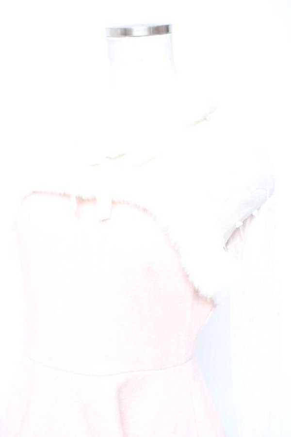 画像3: Swankiss / メルトンファーワンピース F ピンク Y-26-01-01-111-CA-OP-SZ-ZY (3)