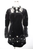 画像1: Swankiss / TS velour bijou puff O/P F ブラック Y-26-01-01-116-CA-OP-SZ-ZY (1)