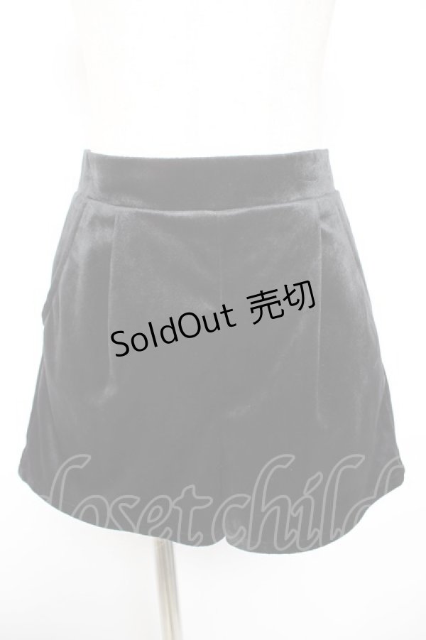 画像4: Swankiss / TS velour bijou puff O/P F ブラック Y-26-01-01-116-CA-OP-SZ-ZY (4)