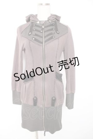 画像: OZZ ANGELO / ナポレオン風ロングパーカー  ブラウン Y-26-01-01-118-OO-TO-SZ-ZY