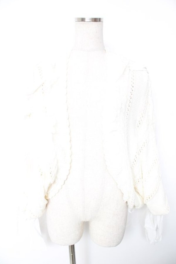 画像1: LIZ LISA / 編み上げニットポンチョ  生成り Y-26-01-01-122-LO-TO-SZ-ZY (1)