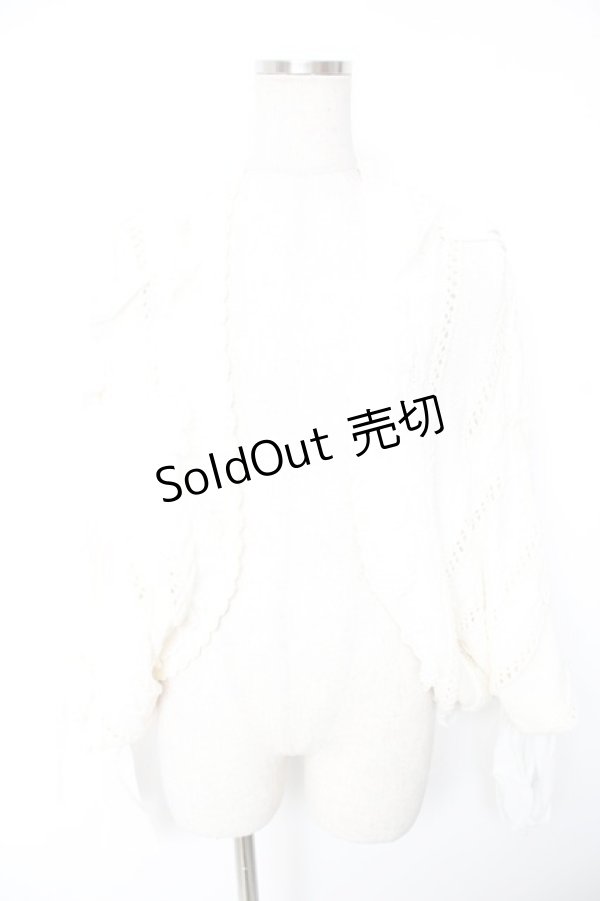 画像1: LIZ LISA / 編み上げニットポンチョ  生成り Y-26-01-01-122-LO-TO-SZ-ZY (1)