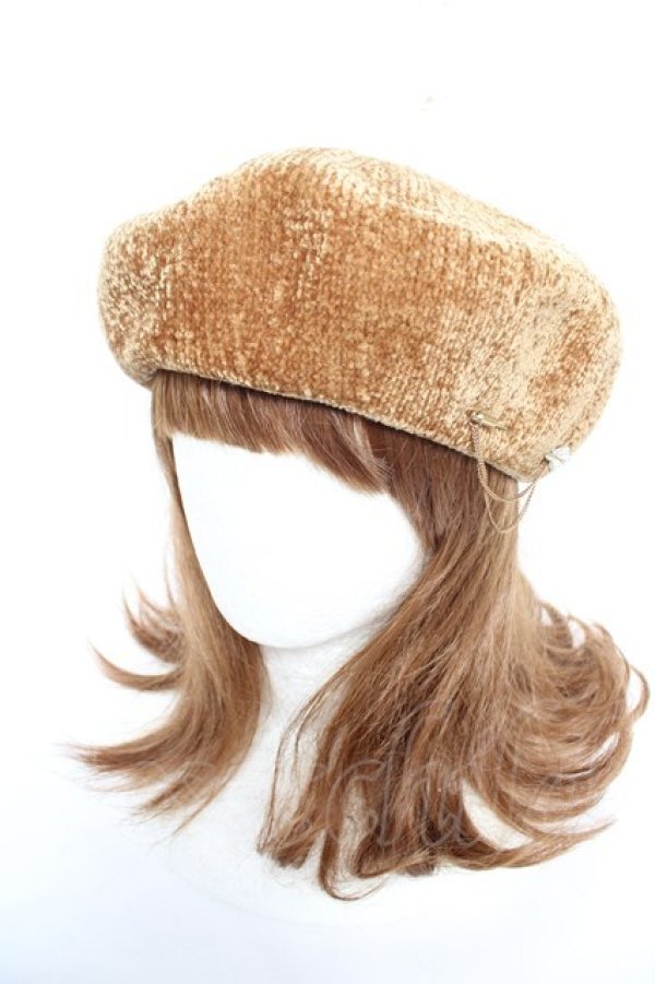 画像1: axes femme / ベレー帽  からし Y-26-01-01-014-AX-AC-AS-ZY (1)