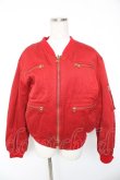 画像1: PINK HOUSE / ロゴプリントブルゾン  赤 Y-26-01-01-123-LO-JA-SZ-ZY (1)