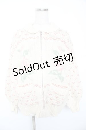 画像: merry jenny / ローズカウチンニット  生成 Y-26-01-01-125-LO-TO-SZ-ZY