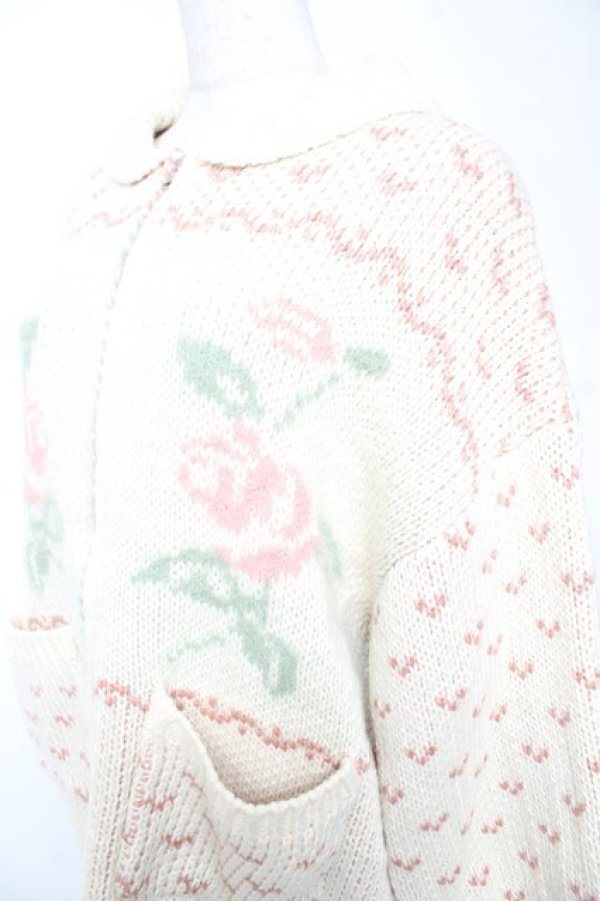 画像3: merry jenny / ローズカウチンニット  生成 Y-26-01-01-125-LO-TO-SZ-ZY (3)