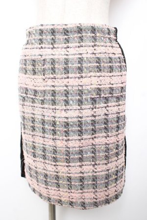 画像: Swankiss / ラメ入ツイードスカート F ピンク×黒 Y-26-01-01-132-CA-SK-SZ-ZY
