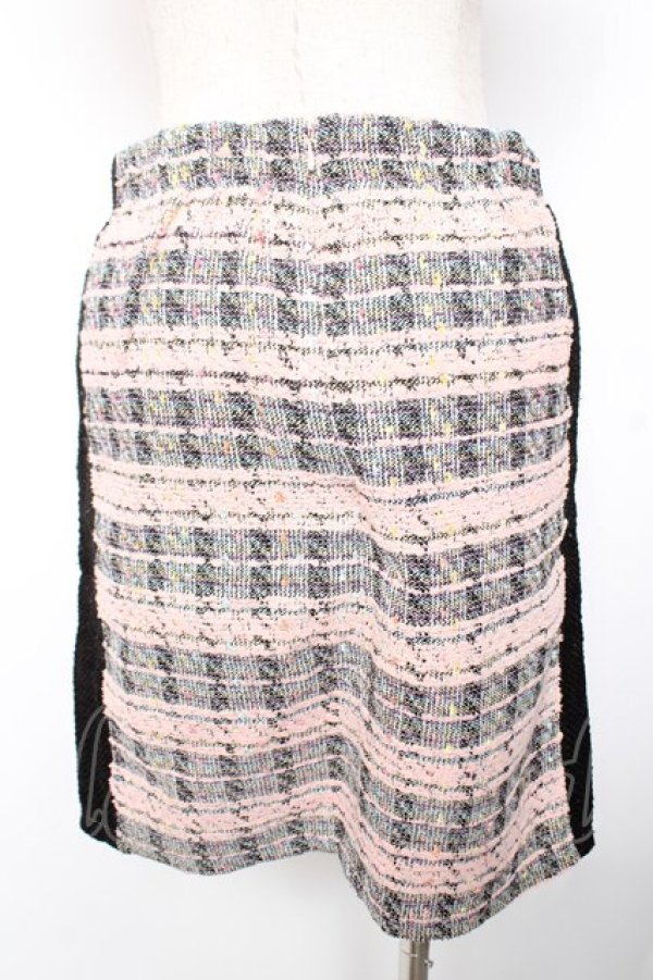 画像2: Swankiss / ラメ入ツイードスカート F ピンク×黒 Y-26-01-01-132-CA-SK-SZ-ZY (2)
