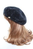 画像2: axes femme / ベレー帽  黒 Y-26-01-01-016-AX-AC-AS-ZY (2)