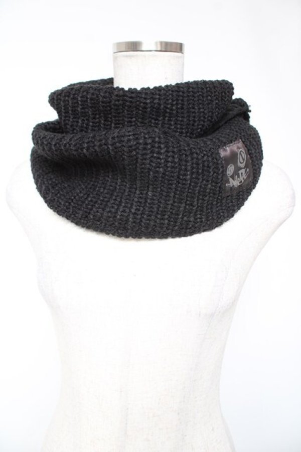 画像1: NieR Clothing / ORIGINAL NECK WARMER  黒 Y-26-01-01-003-PU-ZA-SZ-ZY (1)