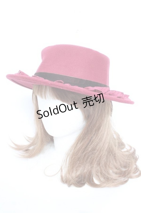 画像2: axes femme / ローズブーケフェルトカンカン  ワイン Y-26-01-01-021-AX-AC-SZ-ZTK037 (2)