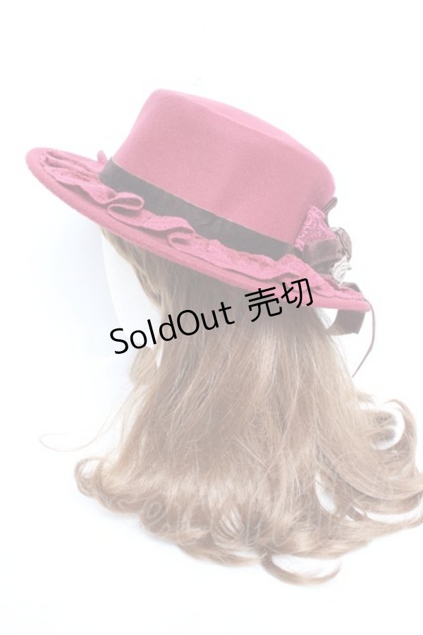 画像3: axes femme / ローズブーケフェルトカンカン  ワイン Y-26-01-01-021-AX-AC-SZ-ZTK037 (3)