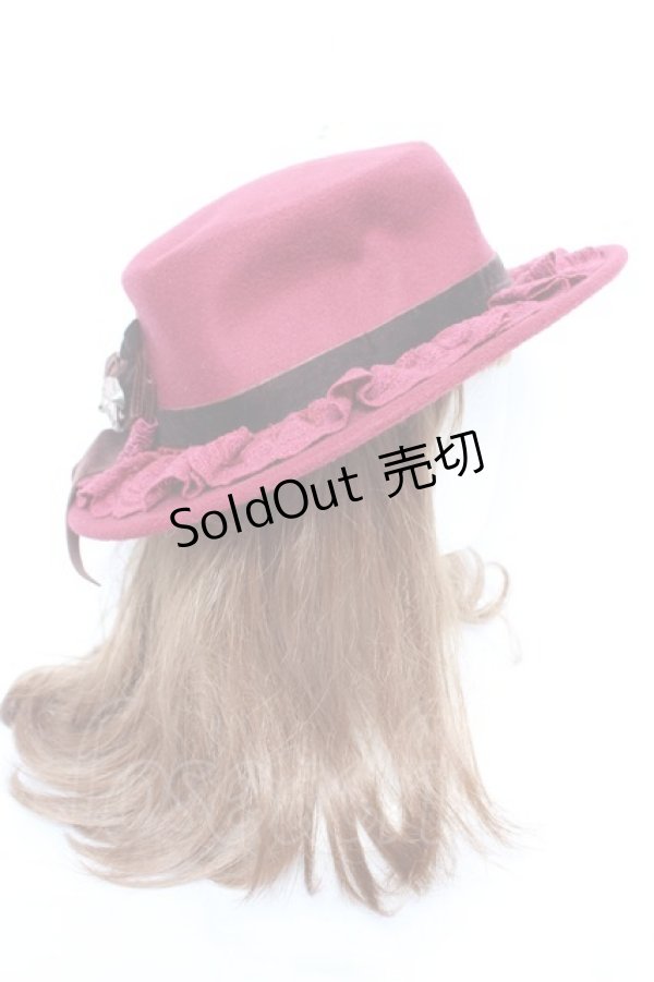 画像4: axes femme / ローズブーケフェルトカンカン  ワイン Y-26-01-01-021-AX-AC-SZ-ZTK037 (4)