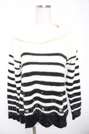 画像: axes femme / ボーダーニット M 生成り Y-26-01-01-026-AX-TO-SZ-ZY