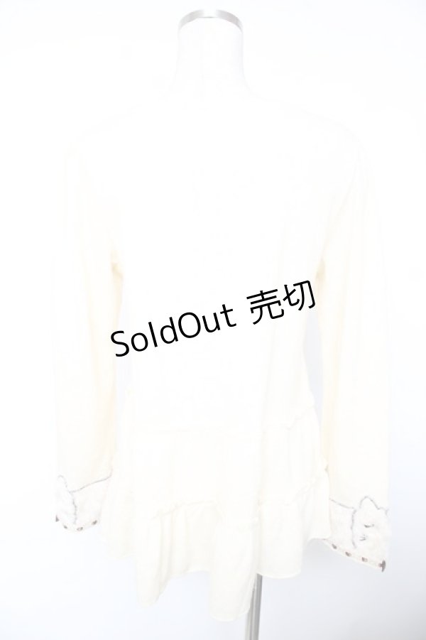 画像2: axes femme / 袖ねこファーニット M 生成り Y-26-01-01-028-AX-TO-SZ-ZY (2)