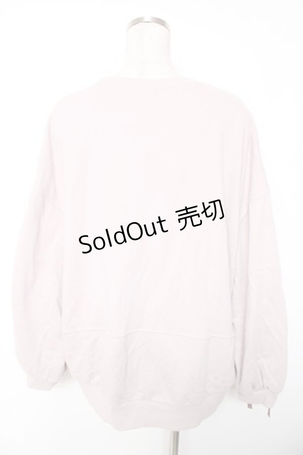 画像2: axes femme / アソート刺繍編上げトレーナー F グレージュ Y-26-01-01-030-AX-TO-SZ-ZI (2)