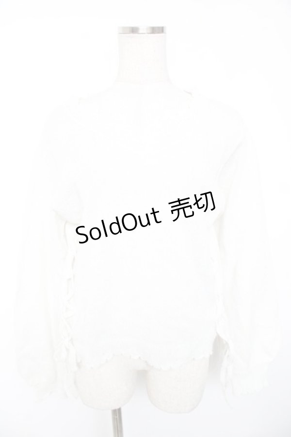 画像1: axes femme / シルバーラメシアーニット F 白 Y-26-01-01-032-AX-TO-SZ-ZY (1)