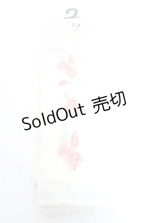 画像: m petit by misako / AMOVKマロンクリームハナ ソックス  濃白 Y-26-01-05-010-LO-ZA-SZ-ZY