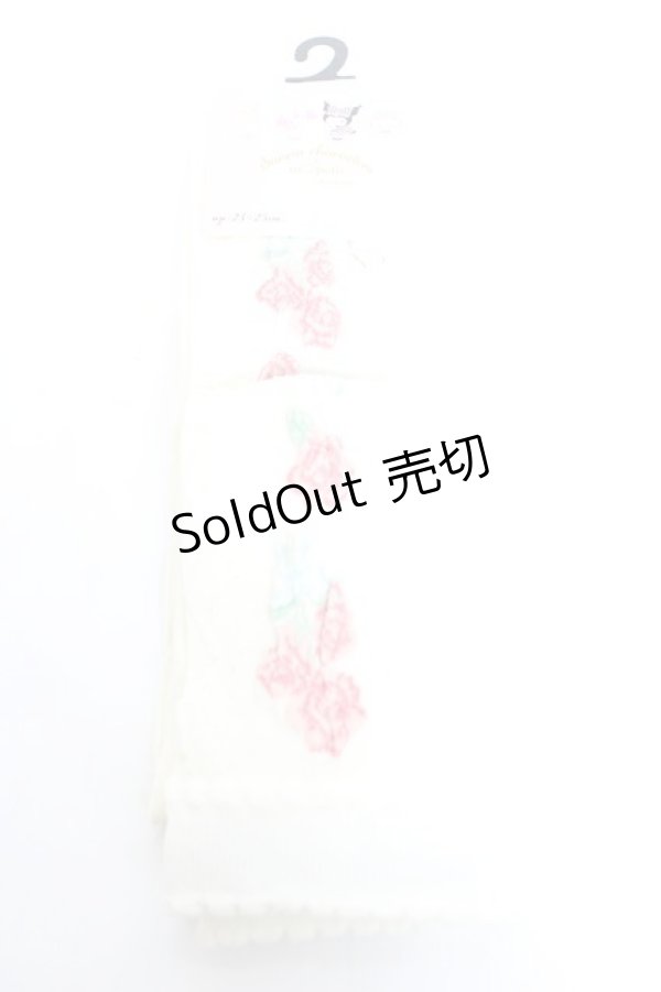 画像1: m petit by misako / AMOVKマロンクリームハナ ソックス  濃白 Y-26-01-05-010-LO-ZA-SZ-ZY (1)