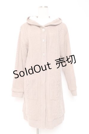 画像: axes femme / 裏ボアニットコーディガン F モカ Y-26-01-05-055-AX-TO-SZ-ZY