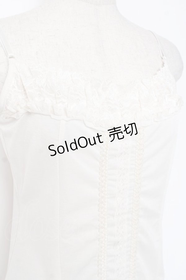 画像4: Ozz oneste / 薔薇×十字刺繍キャミソール  白 Y-26-01-05-057-OO-TO-SZ-ZS (4)