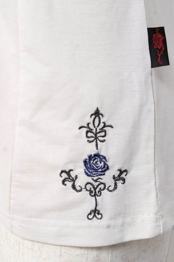 画像5: Ozz oneste / 薔薇×十字刺繍キャミソール  白 Y-26-01-05-057-OO-TO-SZ-ZY (5)