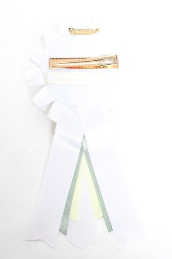 画像2: Memoire de Poupees / ハンドメイドロゼッタ  イエロー Y-26-01-05-011-LO-ZA-SZ-ZY (2)