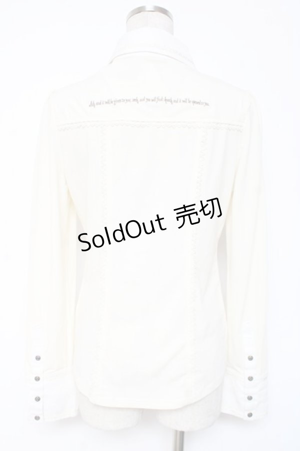 画像3: OZZ ANGELO / 襟付きブラウスプルオーバー  生成り Y-26-01-05-059-OO-BL-SZ-ZY (3)