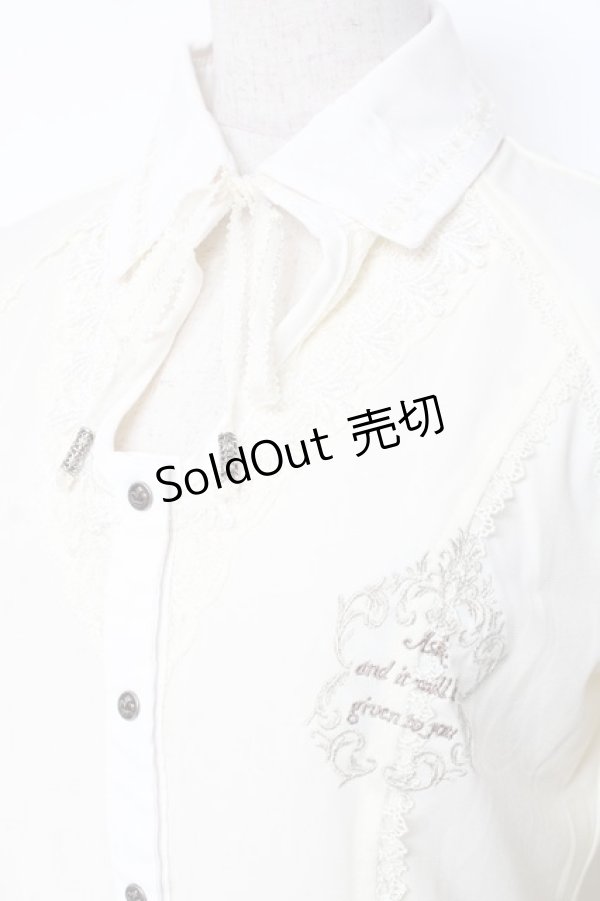 画像5: OZZ ANGELO / 襟付きブラウスプルオーバー  生成り Y-26-01-05-059-OO-BL-SZ-ZY (5)