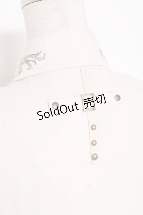 画像4: Ozz Croce / 襟刺繍ロングシャツワンピース  生成り Y-26-01-05-060-OO-OP-SZ-ZY (4)