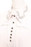 画像6: Ozz Croce / 襟刺繍ロングシャツワンピース  生成り Y-26-01-05-060-OO-OP-SZ-ZY (6)