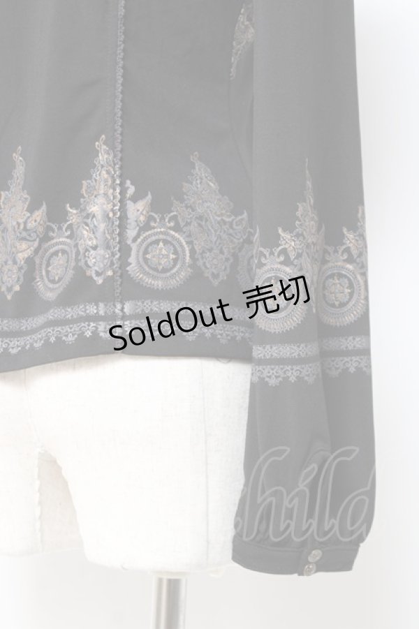 画像3: Rozen Kavalier / レース切替プリントトップス  黒 Y-26-01-05-063-OO-TO-SZ-ZY (3)