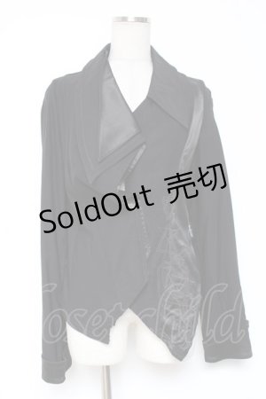 画像: Ozz Croce / 刺繍入りジャケット  黒 Y-26-01-05-064-OO-JA-SZ-ZY