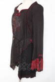 画像2: Ozz oneste / 刀刺繍チャイナチュニック  黒 Y-26-01-05-065-OO-OP-SZ-ZY (2)