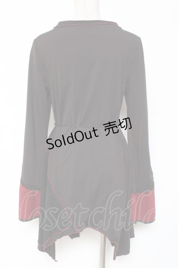 画像3: Ozz oneste / 刀刺繍チャイナチュニック  黒 Y-26-01-05-065-OO-OP-SZ-ZY (3)