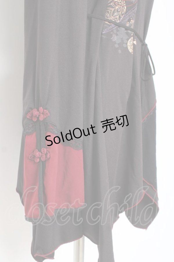 画像4: Ozz oneste / 刀刺繍チャイナチュニック  黒 Y-26-01-05-065-OO-OP-SZ-ZY (4)