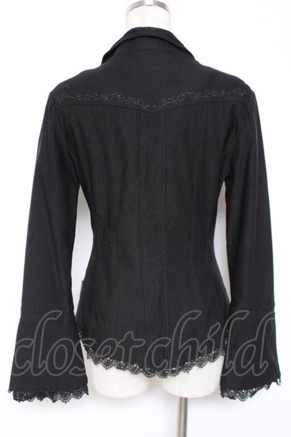 画像3: Ozz oneste / レースデザインテーラードジャケット  黒 Y-26-01-05-066-OO-JA-SZ-ZY (3)