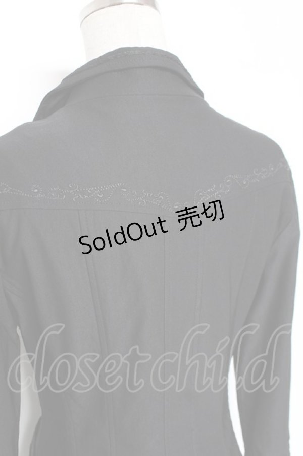 画像4: Ozz oneste / レースデザインテーラードジャケット  黒 Y-26-01-05-066-OO-JA-SZ-ZY (4)