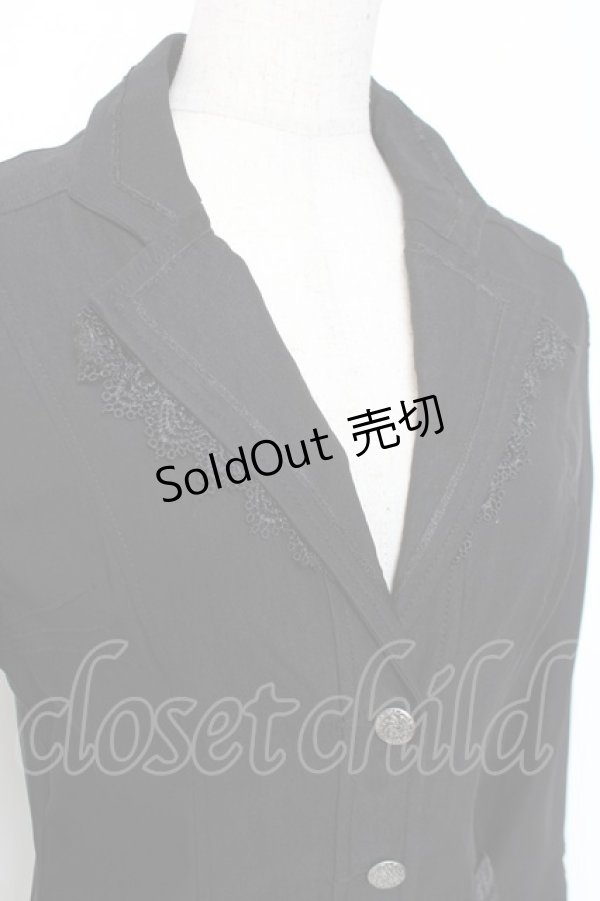 画像6: Ozz oneste / レースデザインテーラードジャケット  黒 Y-26-01-05-066-OO-JA-SZ-ZY (6)