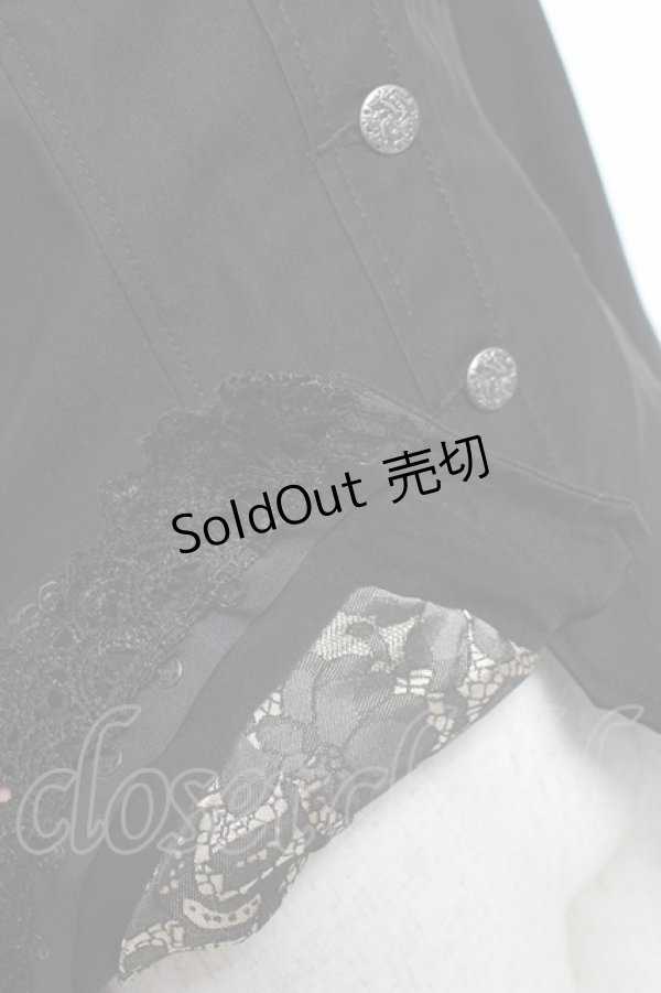 画像7: Ozz oneste / レースデザインテーラードジャケット  黒 Y-26-01-05-066-OO-JA-SZ-ZY (7)