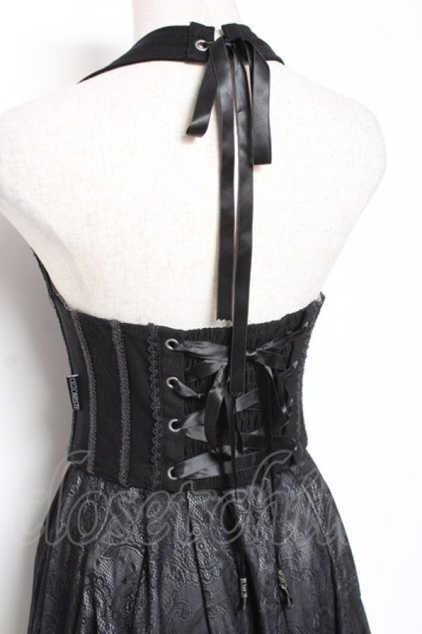 画像4: Ozz oneste / はしごレースロングビスチェ  黒 Y-26-01-05-067-OO-JA-SZ-ZY (4)