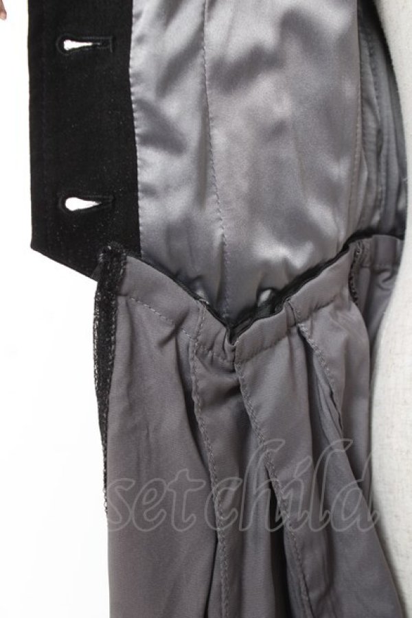 画像7: Ozz oneste / はしごレースロングビスチェ  黒 Y-26-01-05-067-OO-JA-SZ-ZY (7)